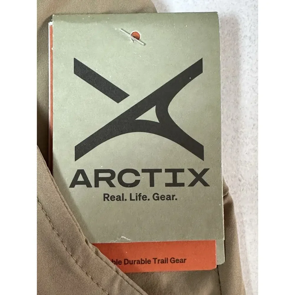 ARCTIX Women's Active Skort Zipped Coin Pocket M (8-10) Tan‎ Beige - Picture 12 of 16